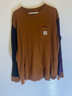 Carhartt wip work in progress Brown Crewneck Long Sleeve Shirt